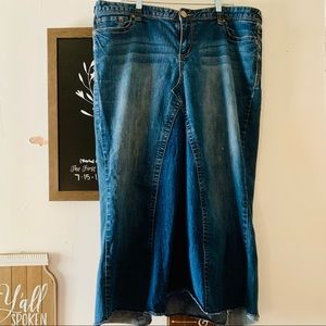 Long Modest Maurices Denim Skirt